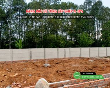 Hàng Rào Bê Tông Lắp Ghép Tại Bình Phước - Tường Cao 1.8m