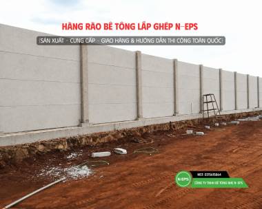 Hàng Rào Bê Tông Lắp Ghép KCN tại Bình Phước 