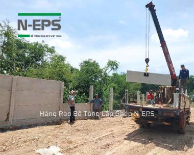 Hàng Rào Bê Tông Lắp Ghép Tại Bình Phước - Tường Cao 1.8m