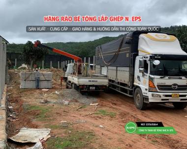 Hàng Rào Bê Tông Lắp Ghép Tại Đà Lạt Cao 2.44m