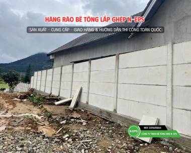 Hàng Rào Bê Tông Lắp Ghép Tại Đà Lạt Cao 2.44m