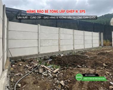 Hàng Rào Bê Tông Lắp Ghép Tại Đà Lạt Cao 2.44m