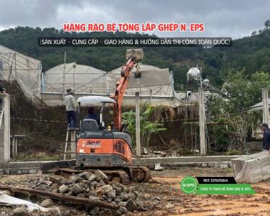 Hàng Rào Bê Tông Lắp Ghép Tại Đà Lạt Cao 2.44m