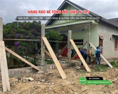 Hàng Rào Bê Tông Lắp Ghép Tại Đà Lạt Cao 2.44m