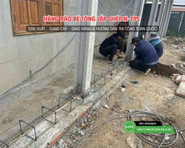 Hàng Rào Bê Tông Lắp Ghép Tại Đà Lạt Cao 2.44m