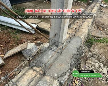 Hàng Rào Bê Tông Lắp Ghép Tại Đà Lạt Cao 2.44m