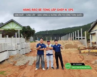 Hàng Rào Bê Tông Lắp Ghép Tại Đà Lạt Cao 2.44m