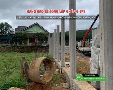 Hàng Rào Bê Tông Lắp Ghép Tại Đà Lạt Cao 2.44m