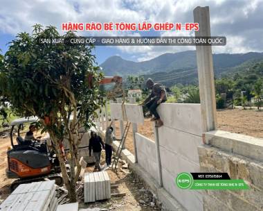 Hàng Rào Bê Tông Lắp Ghép Tại Đà Lạt Cao 2.44m