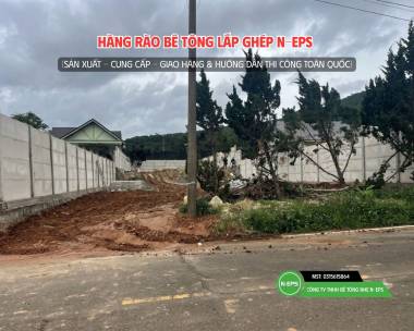 Hàng Rào Bê Tông Lắp Ghép Tại Đà Lạt Cao 2.44m