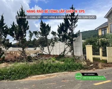 Hàng Rào Bê Tông Lắp Ghép Tại Đà Lạt Cao 2.44m