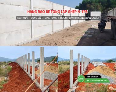 Hàng rào Bê tông lắp ghép tại Cầu Đất, Lâm Đồng
