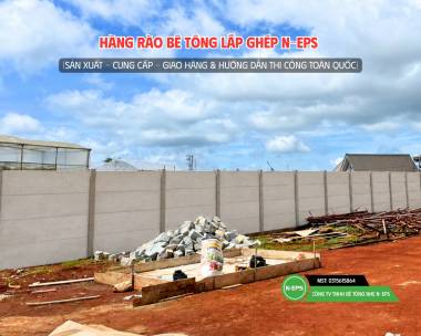 Hàng rào Bê tông lắp ghép tại Cầu Đất, Lâm Đồng