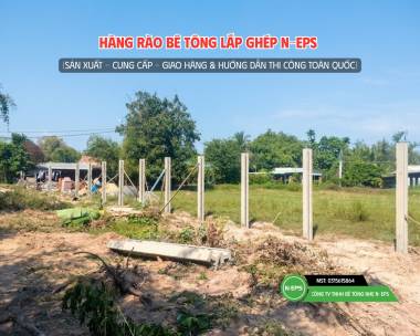 Hàng Rào Bê Tông Nhẹ Tại Củ Chi Cao 2.44M
