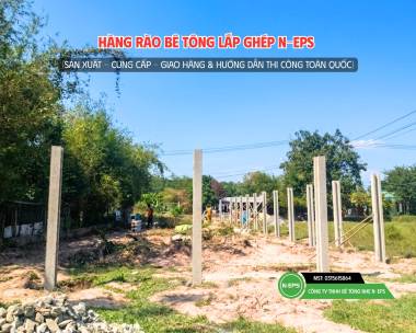 Hàng Rào Bê Tông Nhẹ Tại Củ Chi Cao 2.44M