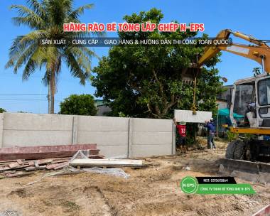Công Trình Hàng Rào Bê Tông Nhẹ Tại Bình Dương