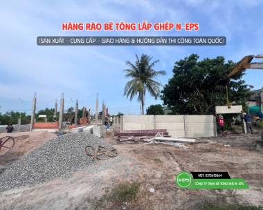 Công Trình Hàng Rào Bê Tông Nhẹ Tại Bình Dương