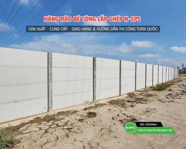 Hàng Rào Lắp Ghép Bê Tông Nhẹ Cao 2.44M Tại Hòa Bình