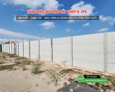 Hàng Rào Lắp Ghép Bê Tông Nhẹ Cao 2.44M Tại Hòa Bình