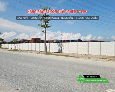 Hàng Rào Lắp Ghép Bê Tông Nhẹ Cao 2.44M Tại Hòa Bình