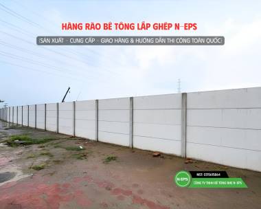 Hàng Rào Lắp Ghép Tấm Bê Tông Nhẹ Tại Hải Phòng