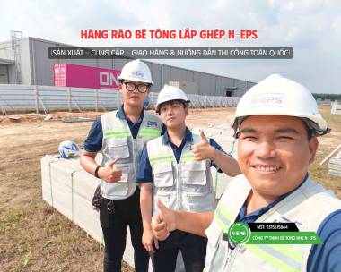 Hàng Rào Bê Tông Lắp Ghép Tại KCN Long Đức Gần 1km