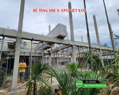Làm Sàn Bê Tông Nhẹ Đúc Sẵn Diện Tích 200m2 Tại Quãng Ngãi
