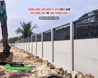 Mẫu Hàng Rào Bê Tông Lắp Ghép Kiểu Thoáng