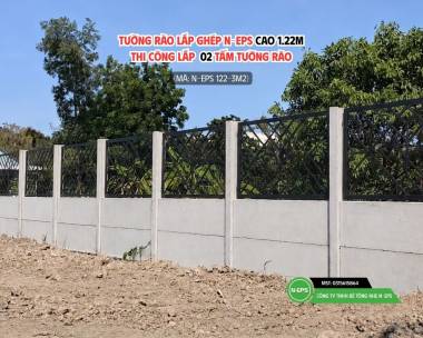 Mẫu Hàng Rào Bê Tông Lắp Ghép Kiểu Thoáng