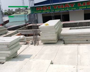 Thay thế sàn btct bằng sàn bê tông nhẹ N-EPS tại Ninh Thuận