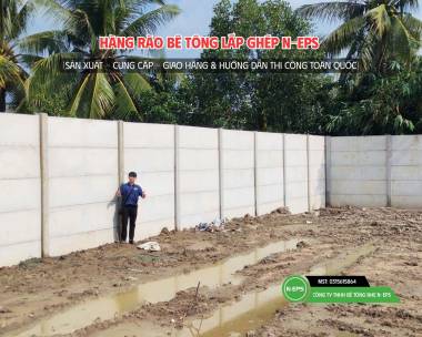 Tường Rào Bê Tông Nhẹ Tại Cần Thơ Cao 3M