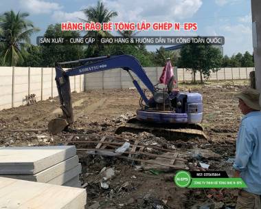 Tường Rào Bê Tông Nhẹ Tại Cần Thơ Cao 3M