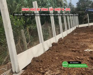 Tường Rào Bê Tông Nhẹ Tại Cần Thơ Cao 3M