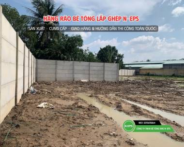 Tường Rào Bê Tông Nhẹ Tại Cần Thơ Cao 3M