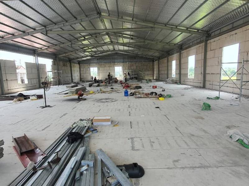 Công trình 800m2 Sàn bê tông siêu nhẹ eps cho Nhà Hàng Tiệc Cưới Phương ...